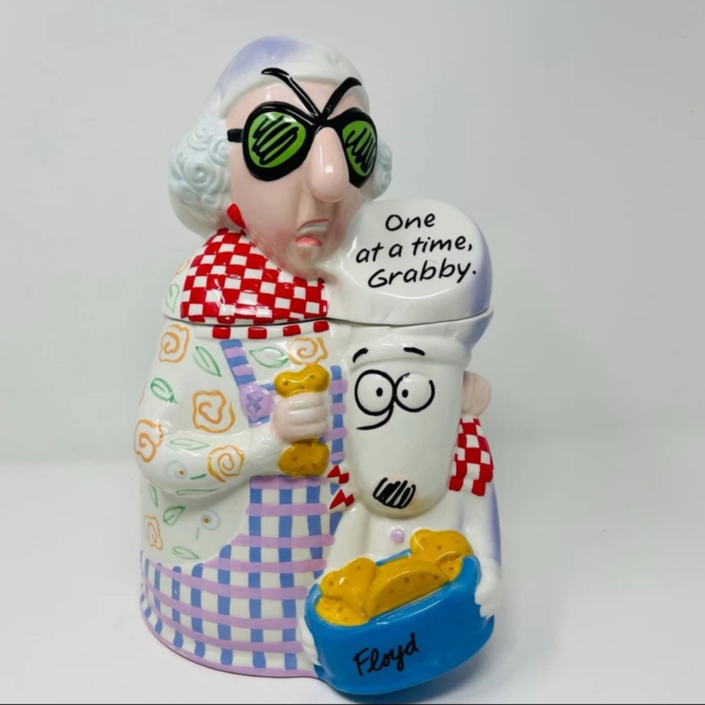 Hallmark Whimsical Maxine Grandma Figurine with Floral Patterns